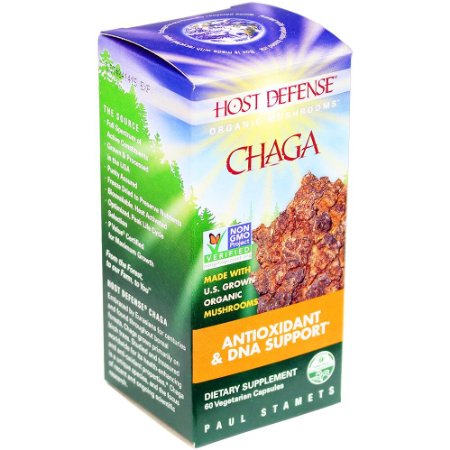 Host Defense Chaga Capsules Antioxidant and DNA Support 60 count FFP