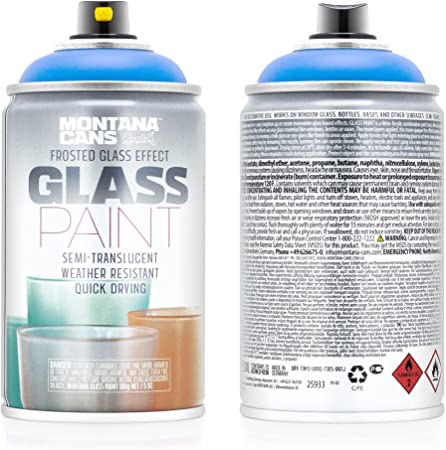 Montana Cans Montana EFFECT Glass Spray Paint, FROSTED - MATT BAY BLUE