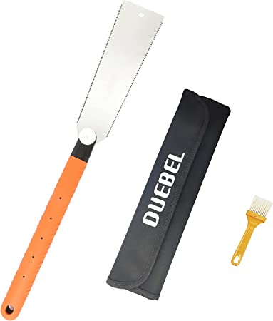 DUEBEL Japanese Ryoba Saw, Flush Cut Saw Flexible Blade Handsaw Double Edge Pull Saw Fine Cut Saw 10 Inch Hand Saw for Woodworker Carpenter (9)