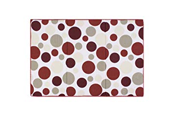 Ritz Polka Dot Reversible Absorbent Microfiber Dish Drying Mat, 21-inch by 14-inch, Crimson Red
