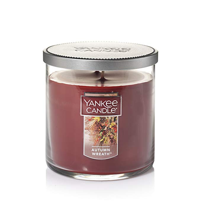 Yankee Candle Medium 2-Wick Tumbler Candle, Autumn Wreath