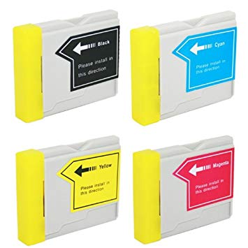 HI-VISION HI-YIELDS Compatible Ink Cartridge Replacement for Brother LC51 (1 Black, 1 Cyan, 1 Yellow, 1 Magenta, 4-Pack)