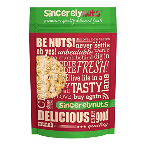 Sincerely Nuts – Large Jumbo Raw Cashews Whole and Unsalted | Three Lb. Bag | Deluxe Kosher Snack Food | Healthy Source of Protein, Vitamin & Nutritional Mineral Content | Gourmet Quality Cashew Nut