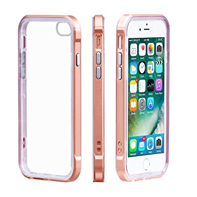 iPhone 6/6S Case JASCO Products Dual Layer Series Shock Absorptive Extreme Impact Ultra Slim Lightweight NO-slip PC TPU Crystal Clear 4.7 inch Protective Cell Phone Case for iPhone 6/6S – Rose Gold