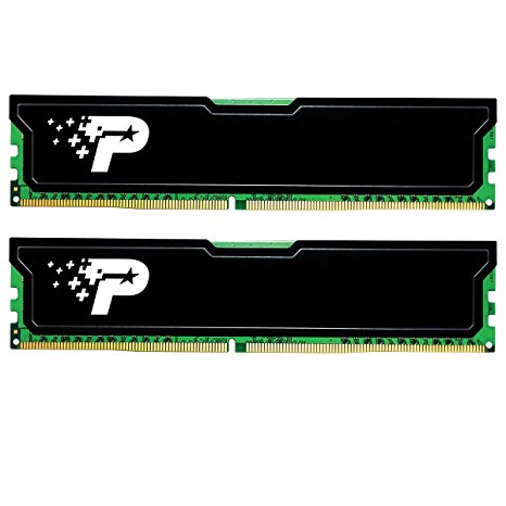 Patriot Signature DDR3 8 GB (2 x 4 GB) CL9 PC3-12800 (1600MHz) 240-Pin DDR3 Desktop Memory Kit with Heatshields PSD38G1600KH