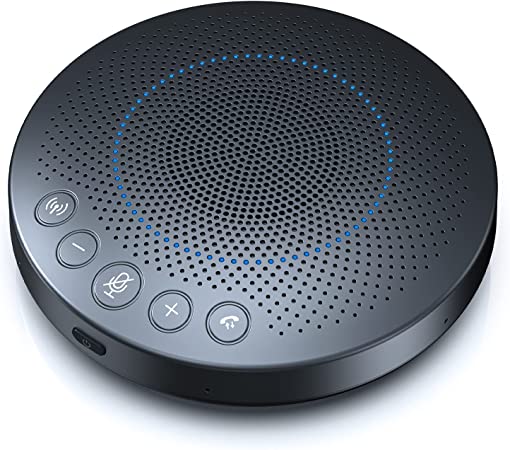 NexiGo Bluetooth Speakerphone, Zoom Certified, 6 Mic Array, 48KHz Audio, Enhanced AI Voice Pickup, Computer Conference Speaker and Microphone for Zoom Teams Webex, Home Office