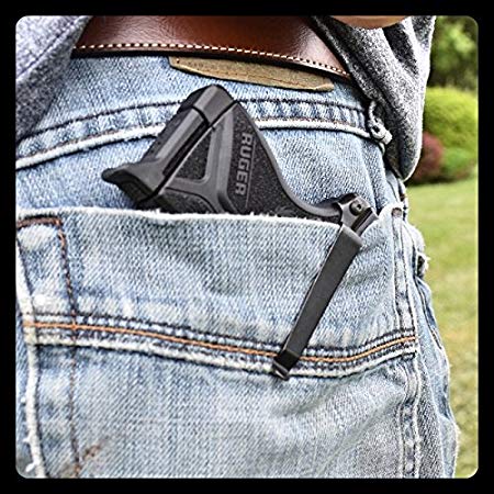 ClipDraw Concealed Gun Belt Clip for Ruger LCP Black