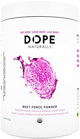 DOPE Naturally - Beet Force - Organic Beet Root Beauty   Endurance Powder, 226 Grams