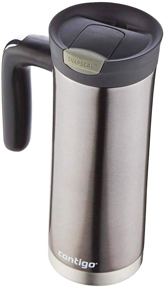 Superior Stainless Steel Travel Mug with Handle, 20 oz, Gunmetal (New Version)