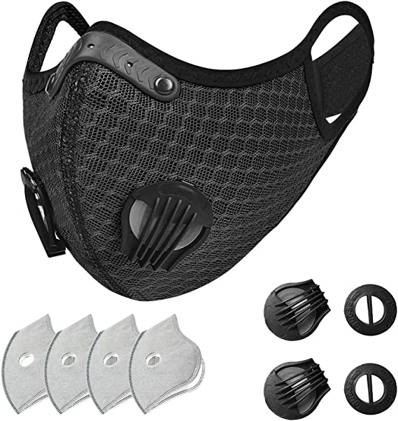 SKYLMW Face Mask,Reusable Washable Breathable Outdoor Mouth 2 Cover with Filters