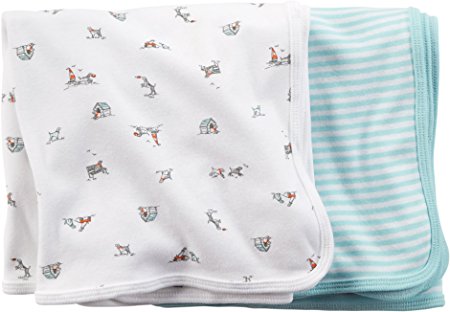 Carter's Carter's 2 pk Swaddle Blanket- Light Blue - Light Blue