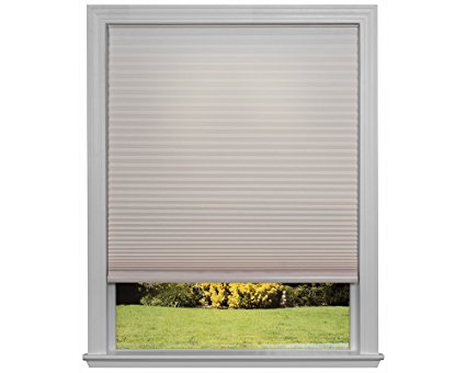 Easy Lift Trim-at-Home Cordless Cellular Light Filtering Fabric Shade Natural, 36 in x 64 in, (Fits windows 19"- 36")