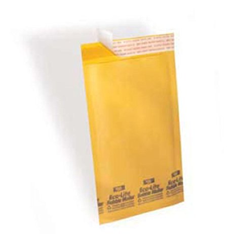 Polyair Eco-lite #2 ELSS2 Golden Kraft Self Seal Bubble Mailer, 8 1/2" x 12" (Case of 100)