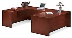 10500 Series Executive Desk with Box / File Pedestal Finish: Mahogany, Orientation: Left