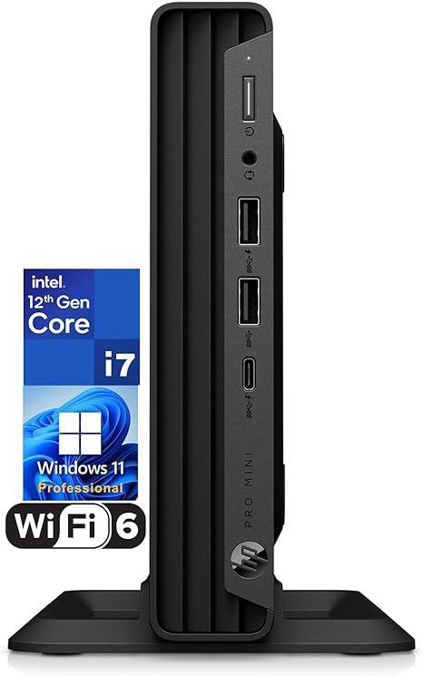 HP ProDesk 400 G9 Mini PC Business Desktop Computer, Intel 12-Core i7-12700T up to 4.7GHz, 32GB DDR4 RAM, 1TB PCIe SSD, WiFi 6, Bluetooth 5.2, Keyboard and Mouse, Windows 11 Pro