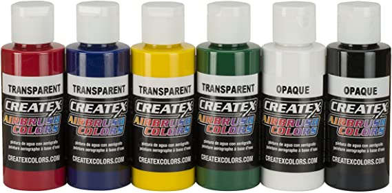 Createx Colors 5801-00 Airbrush Paint Set, 2 Ounce, Multicolor, 12 Fl Oz