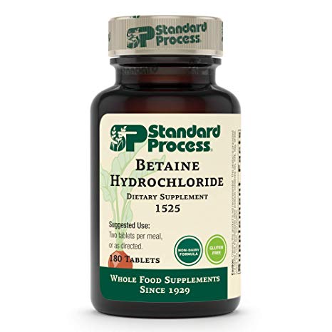 Standard Process - Betaine Hydrochloride - 180 Tablets