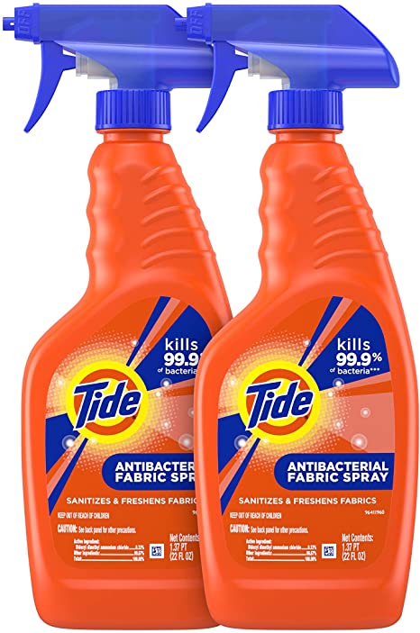 Tide Antibacterial Fabric Spray, 2 Count, 22 Fl Oz Each, 2 Count