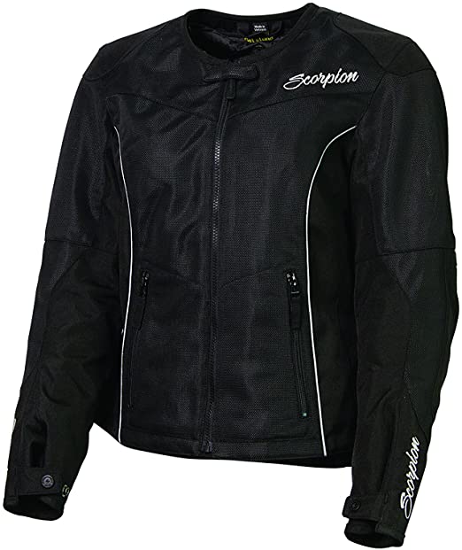ScorpionExo Verano Women's Textile Sport Motorcycle Jacket (Black, Small)