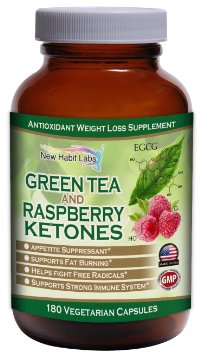 Results-Driven Green Tea with Fat-Burning Raspberry Ketones - Great for Weight Loss - 100% Guaranteed! (1 bottle)