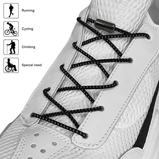 CalMyotis Elastic Shoe Laces for Kids and Adults, No Tie Shoelaces for Sneakers