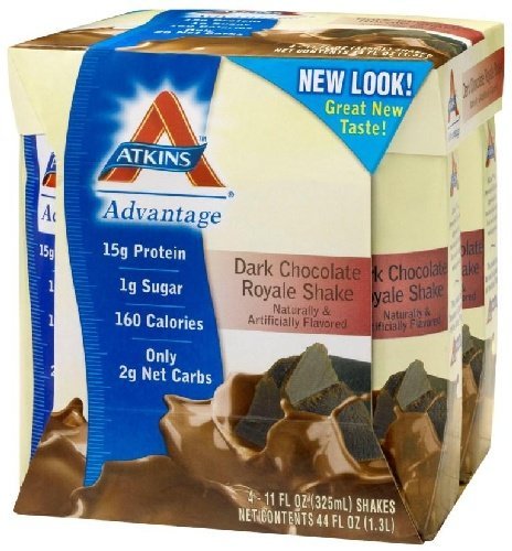 Advantage Ready-to-Drink Shakes, Dark Chocolate Royale Shake, 11 oz, 24 shakes, 1 case