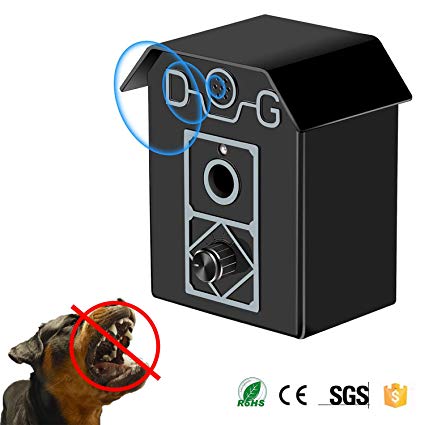 Gshine Sonic Dog Bark Control Device, 2019 Upgraded Outdoor Bark Controller, Dog Anti Barking Repellent and Sonic Bark Deterrents Device | Bark Breaker to Let Stop Barking Dogs