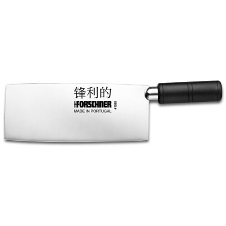 Victorinox Cleaver Chinese Curved Polypropylene Handle, 8" X 3", Black