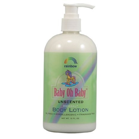 Rainbow Research Body Lotion Herbal Baby Unscented 16 Fluid Ounce