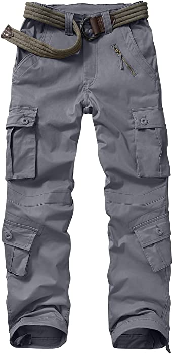 Women's Cargo Tactical Wild Casual Military Combat Cargo Work Camo Hiking Pants with 8 Pockets
