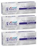 Crest 3D White Brilliance Enamel Safe Teeth Whitening Toothpaste Mesmerizing Mint Flavor - 41 Oz Pack of 3