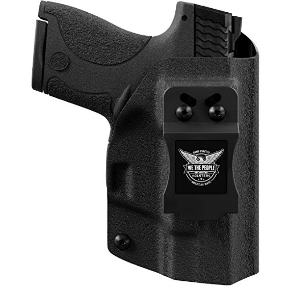 We The People - Black - Inside Waistband Concealed Carry - IWB Kydex Holster - Adjustable Ride/Cant/Retention