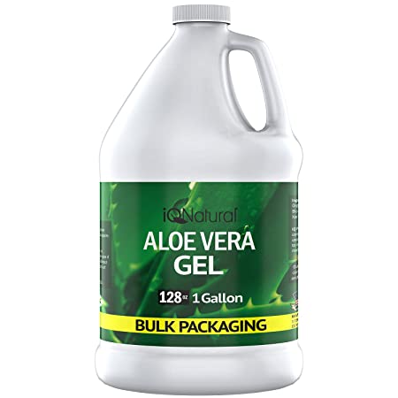 Aloe Vera Gel - Organic Aloe Vera Gel Cold Pressed - Organic Aloe for Healthy Skin, Hair & After Sun Relief - Made from Aloe Vera Juice Straight from the Plant (GALLON)