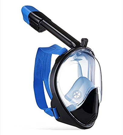 Snorkel Mask Full Face Anti-fog 180° Panoramic Diving Mask Upgraded Breath Free Snorkeling Mask