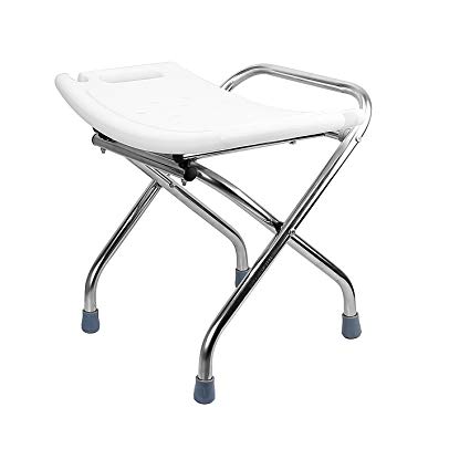 theBathMart Premium Heavy-Duty Light Weight Folding Shower Chair Medical Bath Bench Bathtub Stool Seat