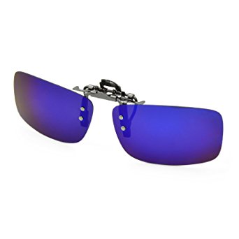 Besgoods Polarized Clip-on Flip up Metal Clip Sunglasses Lenses Glasses Unbreakable Driving Fishing Outdoor Sport