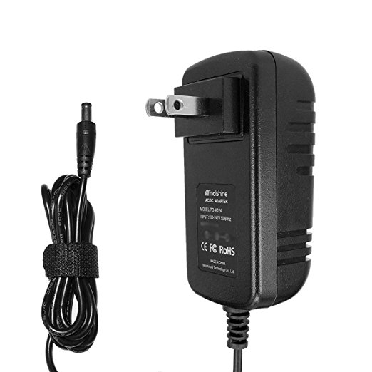 Molshine (6.6ft Cable) Compatible AD24 AD-24 Fit for Brother P-touch Label Maker PT-D210 PT-D200 PT-1880 PT-2730 PT-1230 PT-1290 PT-1280 9V AC DC Power Supply Adapter