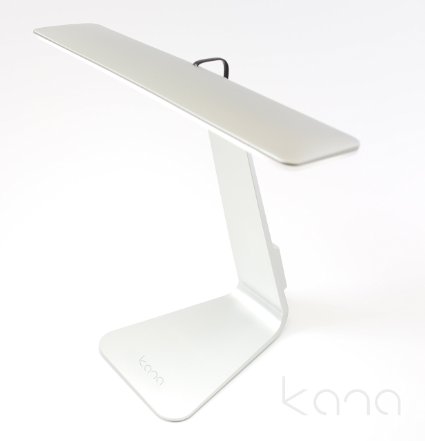 Kana dimmable LED desk lamp, 4 lighting modes, studying, relaxing, reading, make up, bedtime, touch sensitive, USB charging port, Apple mac Silver