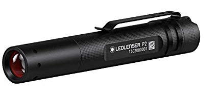 Ledlenser P2 Professional LED Key-Ring Torch 25m Beam range and 7hr runtime (Black) - Test-It Pack, 8402TP