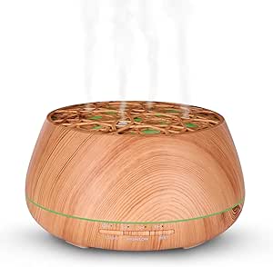 Plantlife Dome Diffuser - Ultrasonic Essential Oil Mist Diffuser for Aromatherapy - 400ml Reservoir