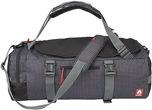 NIXON Escape 45L Duffel Bag - Black/Charcoal - Made with REPREVE® Our Ocean™ and REPREVE® recycled plastics.