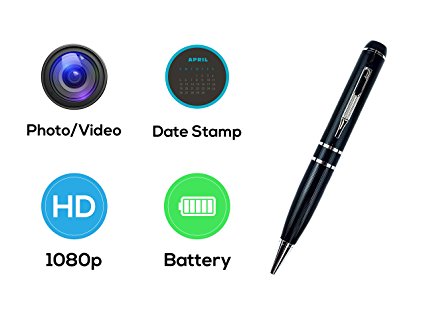 HD Hidden Spy Camera Pen 32GB (Video 1920x1080, Photo 2560x1920)