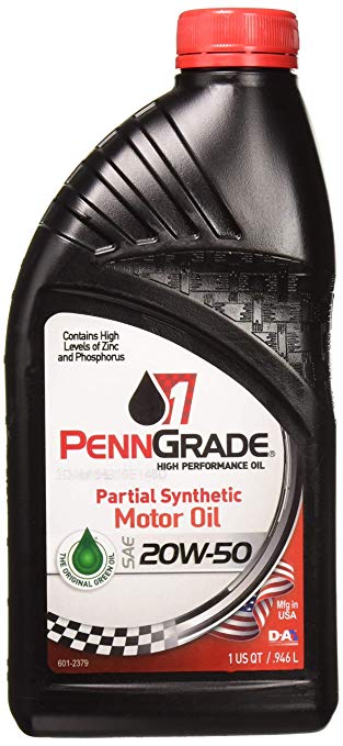 Brad Penn Oil 009-7119-12PK 20W-50 Partial Synthetic Racing Oil 12 pack