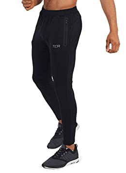 TCA Men's Rapid QuickDry Tapered Tech Training Track Pant with Zip Pockets