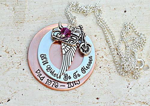 All Bikers Go To Heaven | In Loving Memory of Dad | Remembering Dad | Losing a Loved One | Best Selling Items | Now Trending Memorial Jewelry