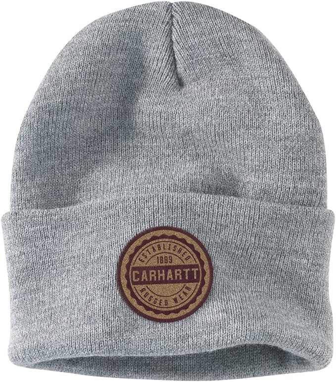 Carhartt Unisex Knit Shamrock Patch Beanie Hat