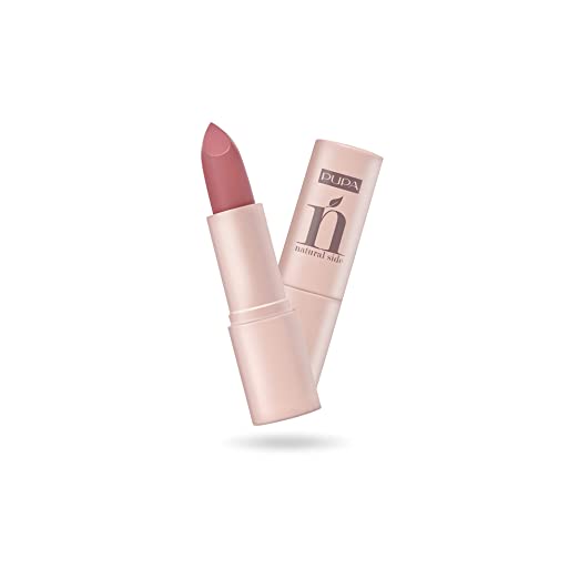 Pupa Milano Natural Side Lipstick - Pure Radiant Color - Comfortable and Moisturizing Formula - Highly Pigmented - Reveals Intense Color with a Radiant Finish - 002 Soft Pink - 0.14 Oz