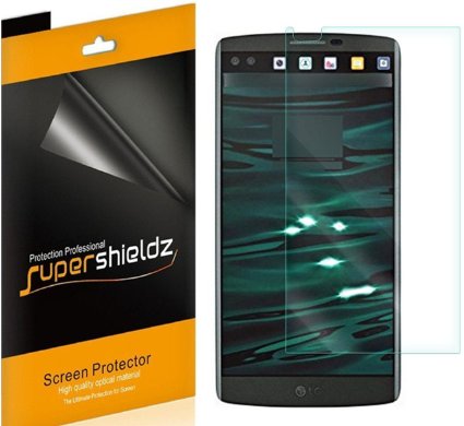 6-Pack SUPERSHIELDZ- Anti-Bubble High Definition Clear Screen Protector For LG V10  Lifetime Replacements Warranty - Retail Packaging