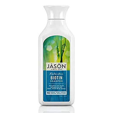 Pack of 1 x Jason Pure Natural Shampoo Restorative Biotin - 16 fl oz