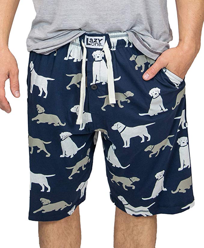 Lazy One Men’s Cotton Pajama Sleep Shorts